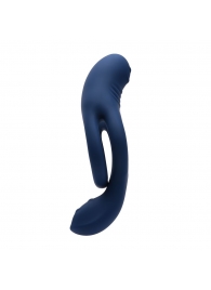 Синее эрекционное виброкольцо с двойным подхватом мошонки Ring Around The Rosy - Zero Tolerance - в Южно-Сахалинске купить с доставкой