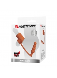 Телесная насадка на пенис и мошонку с анальным стимулятором Rilley - Baile - в Южно-Сахалинске купить с доставкой