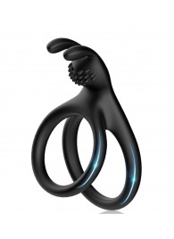 Черное эрекционное кольцо с подхватом мошонки - Boys of Toys - в Южно-Сахалинске купить с доставкой