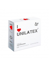 Ультратонкие презервативы Unilatex Ultra Thin - 3 шт. - Unilatex - купить с доставкой в Южно-Сахалинске