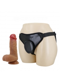 Страпон с универсальным поясом Fogg - 17,5 см. - Baile - купить с доставкой в Южно-Сахалинске