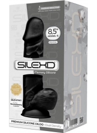 Черный фаллоимитатор SILEXD Model 4 - 21,5 см. - Adrien Lastic
