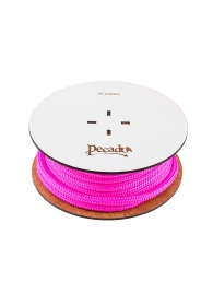 Розовая веревка для шибари на катушке - 10 м. - Pecado - купить с доставкой в Южно-Сахалинске