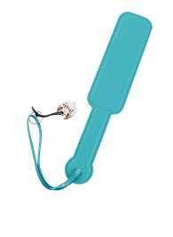 Голубой кожаный пэддл - 37 см. - Pecado - купить с доставкой в Южно-Сахалинске