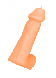 Оранжевая сувенирная свеча «Пенис» - Pecado - купить с доставкой в Южно-Сахалинске