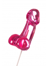 Розовый леденец в форме члена со вкусом айриш крим - 80 гр. - Sosuчki - купить с доставкой в Южно-Сахалинске