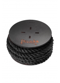 Черная веревка для шибари на катушке - 5 м. - Pecado - купить с доставкой в Южно-Сахалинске