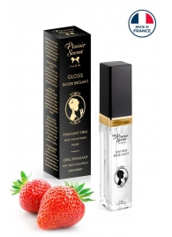 Стимулирующий блеск для губ со вкусом клубники - 7 мл. - Plaisir Secret - купить с доставкой в Южно-Сахалинске