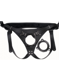 Пояс Hard Brutal для больших насадок - LOVETOY (А-Полимер) - купить с доставкой в Южно-Сахалинске