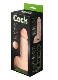 Телесный фаллоудлинитель с мошонкой Cock Next - 17 см. - LOVETOY (А-Полимер) - в Южно-Сахалинске купить с доставкой