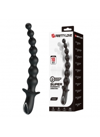 Черная анальная ёлочка с мощной вибрацией Rigdon - 26 см. - Baile