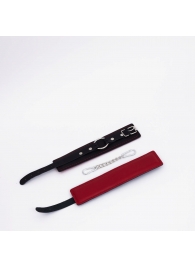 Черно-красные кожаные оковы - Crazy Handmade - купить с доставкой в Южно-Сахалинске