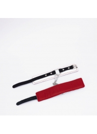 Бело-красные кожаные оковы - Crazy Handmade - купить с доставкой в Южно-Сахалинске