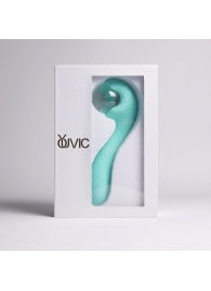 Бирюзовый вибромассажёр с деликатными токами - Youvic - купить с доставкой в Южно-Сахалинске