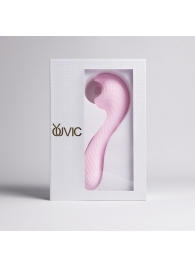 Розовый вибромассажёр с деликатными токами - Youvic - купить с доставкой в Южно-Сахалинске