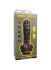 Черно-красная мини-машина на присоске Tendril Thruster - 21,6 см. - Doc Johnson - купить с доставкой в Южно-Сахалинске