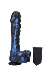 Черно-синяя мини-машина на присоске Tendril Thruster - 21,6 см. - Doc Johnson - купить с доставкой в Южно-Сахалинске