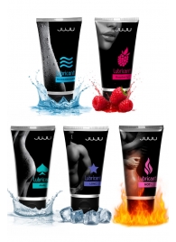 Набор из 5 лубрикантов JUJU (увлажняющий, Hot+, Long, Anal, малина) - JuJu - купить с доставкой в Южно-Сахалинске