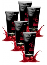 Набор из 5 съедобных лубрикантов JUJU со вкусом вишни - JuJu - купить с доставкой в Южно-Сахалинске