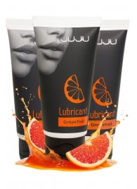 Набор из 3 съедобных лубрикантов JUJU со вкусом грейпфрута - JuJu - купить с доставкой в Южно-Сахалинске