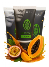 Набор из 3 съедобных лубрикантов JUJU со вкусом тропических фруктов - JuJu - купить с доставкой в Южно-Сахалинске