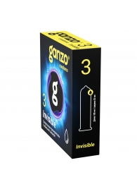 Супертонкие презервативы Ganzo Invisible - 3 шт. - Ganzo - купить с доставкой в Южно-Сахалинске