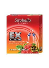 Стимулирующая насадка Sitabella Extender  Клубника - Sitabella - купить с доставкой в Южно-Сахалинске