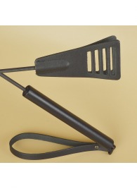 Черный кожаный стек «Сириус» - 60 см. - Sitabella - купить с доставкой в Южно-Сахалинске