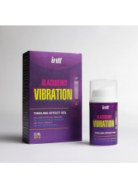 Стимулирующий гель с эффектом вибрации Blackberry Vibration - 15 мл. - INTT - купить с доставкой в Южно-Сахалинске