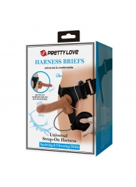 Женский страпон с вибрацией и эффектом эякуляции Oher - Baile - купить с доставкой в Южно-Сахалинске