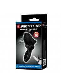 Черное эрекционное кольцо с вибрацией Adrien - Baile - в Южно-Сахалинске купить с доставкой