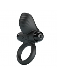 Черное эрекционное кольцо с вибрацией Adrien - Baile - в Южно-Сахалинске купить с доставкой