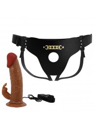 Мужской полый страпон с вибрацией Marion - Baile - купить с доставкой в Южно-Сахалинске