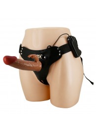 Мужской полый страпон с вибрацией Marion - Baile - купить с доставкой в Южно-Сахалинске