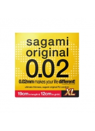 Презерватив увеличенного размера Sagami Original 0.02 XL-size - 1 шт. - Sagami - купить с доставкой в Южно-Сахалинске