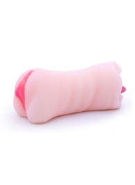 Телесный двусторонний мастурбатор - вагина и ротик - Boys of Toys - в Южно-Сахалинске купить с доставкой