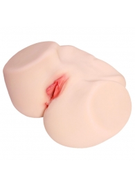 Мастурбатор-полуторс с двойным слоем материала и вибрацией Jenny Onahole Real Vagina - KOKOS - в Южно-Сахалинске купить с доставкой