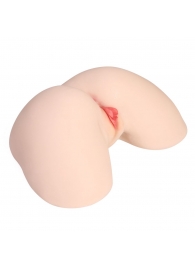 Мастурбатор-полуторс с двойным слоем материала и вибрацией Jenny Onahole Real Hips - KOKOS - в Южно-Сахалинске купить с доставкой