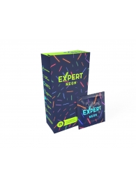 Светящиеся в темноте презервативы Expert Neon - 15 шт. - Expert - купить с доставкой в Южно-Сахалинске