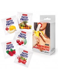 Набор из 5 саше съедобных смазок Tutti-Frutti - Биоритм - купить с доставкой в Южно-Сахалинске