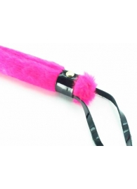 Нежная плеть с розовым мехом BDSM Light - 43 см. - БДСМ Арсенал - купить с доставкой в Южно-Сахалинске
