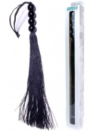 Черная силиконовая плеть - 37 см. - Boys of Toys - купить с доставкой в Южно-Сахалинске