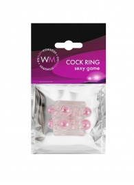 Прозрачная насадка на пенис с цветными шариками - Erowoman-Eroman - в Южно-Сахалинске купить с доставкой