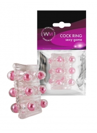 Прозрачная сквозная насадка на пенис с цветными шариками - Erowoman-Eroman - в Южно-Сахалинске купить с доставкой