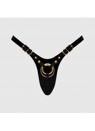 Черный пояс для фиксации насадок Strap-On-Me Leatherette Harness Fabulous - Strap-on-me - купить с доставкой в Южно-Сахалинске