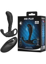 Черный изогнутый массажёр простаты с вибрацией и пультом ДУ - Baile - в Южно-Сахалинске купить с доставкой