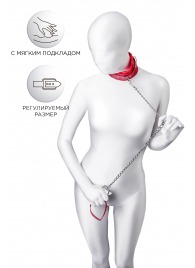 Красный ошейник с подкладкой из меха - ToyFa - купить с доставкой в Южно-Сахалинске