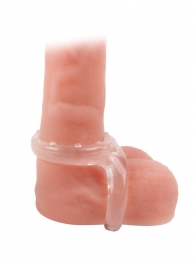 Прозрачное двойное эрекционное кольцо - Sex Expert - в Южно-Сахалинске купить с доставкой