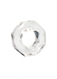 Прозрачное эрекционное кольцо в форме гайки - Sex Expert - в Южно-Сахалинске купить с доставкой