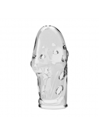 Прозрачная насадка на пенис Booker - 8 см. - Baile - в Южно-Сахалинске купить с доставкой